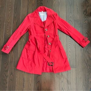 Steve Madden red trench coat